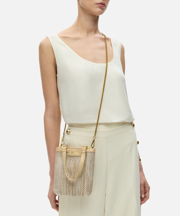 Ipekyol Contrast Textured Mini Bag Beige