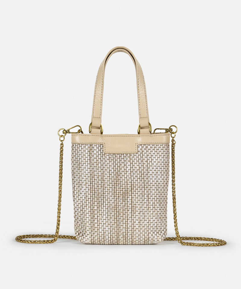 Ipekyol Contrast Textured Mini Bag Beige