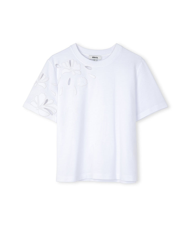 Ipekyol Embroidered Cutout T-Shirt White