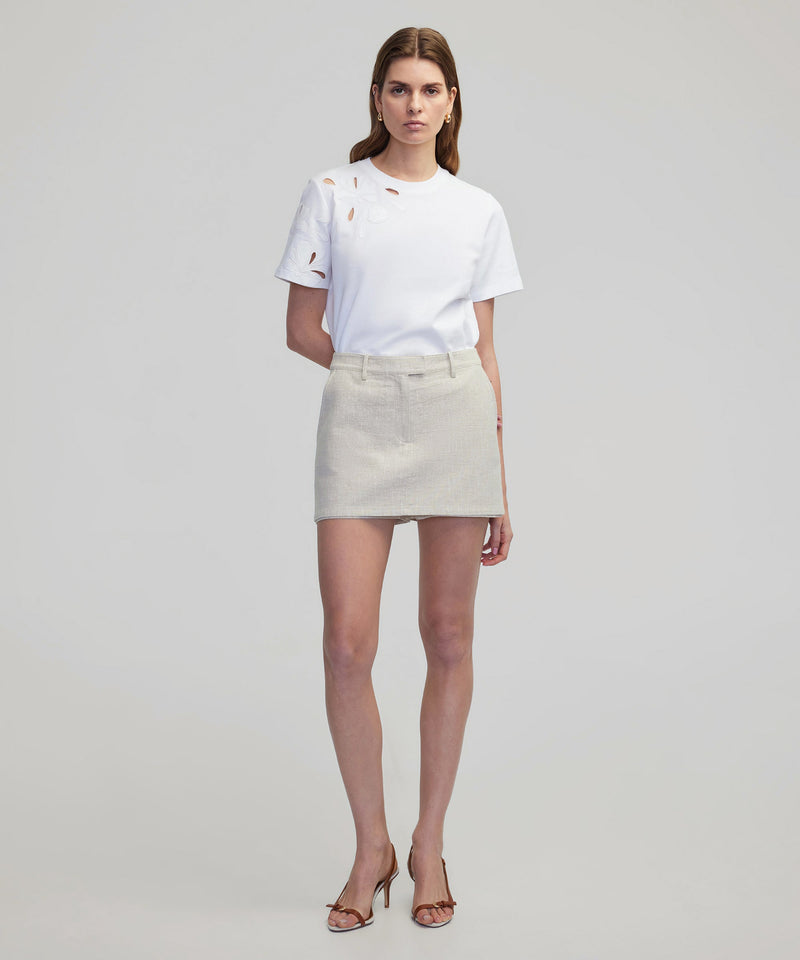 Ipekyol Embroidered Cutout T-Shirt White