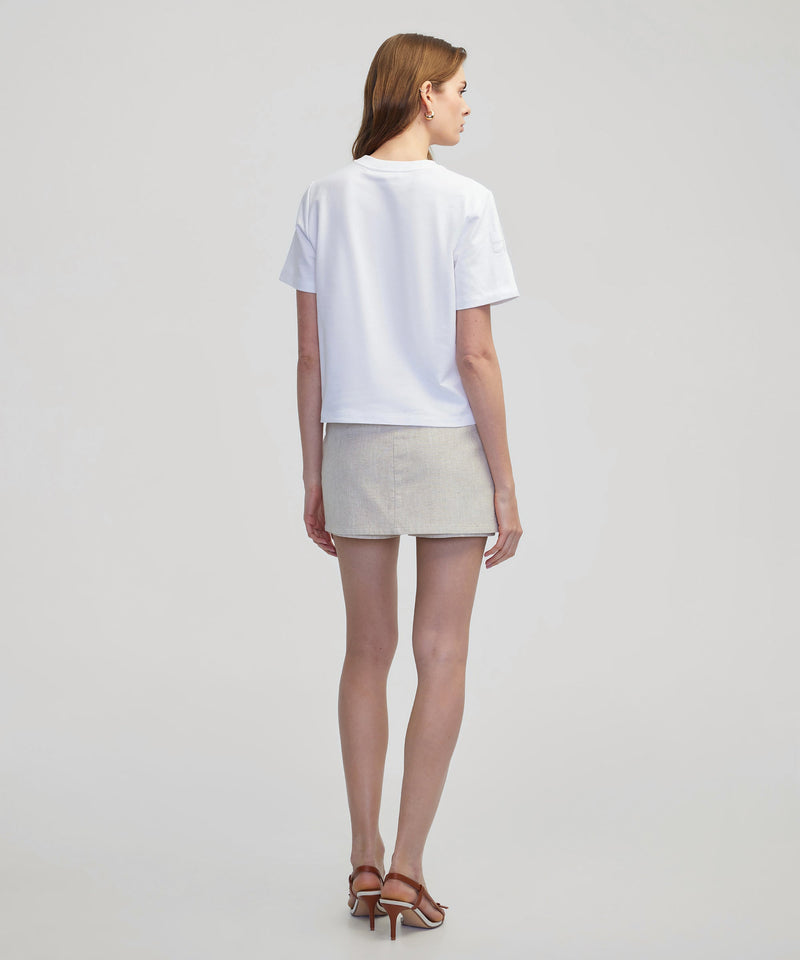 Ipekyol Embroidered Cutout T-Shirt White