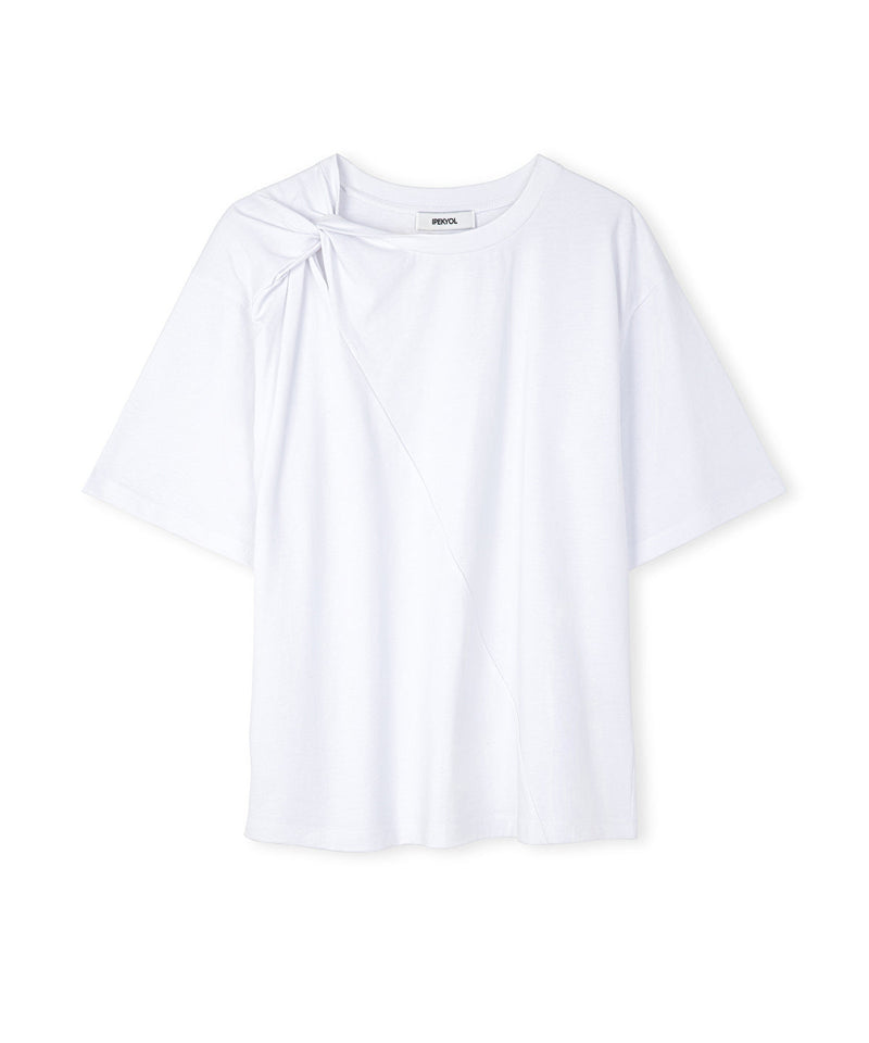 Ipekyol Asymmetrical Twisted T-Shirt White