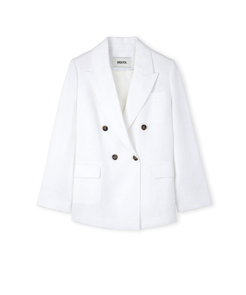 Ipekyol Padded Double Breasted Jacket White