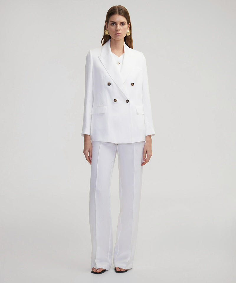 Ipekyol Padded Double Breasted Jacket White