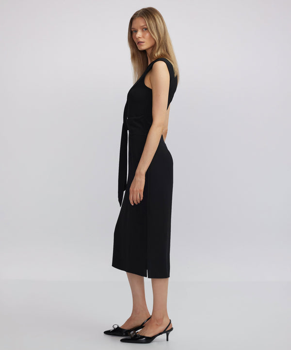 Ipekyol Tie Waist Midi Dress Black