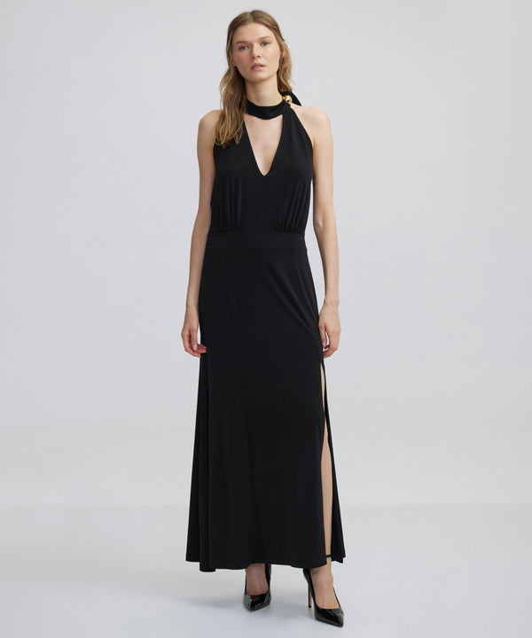 Ipekyol Halter Neck Maxi Dress Black