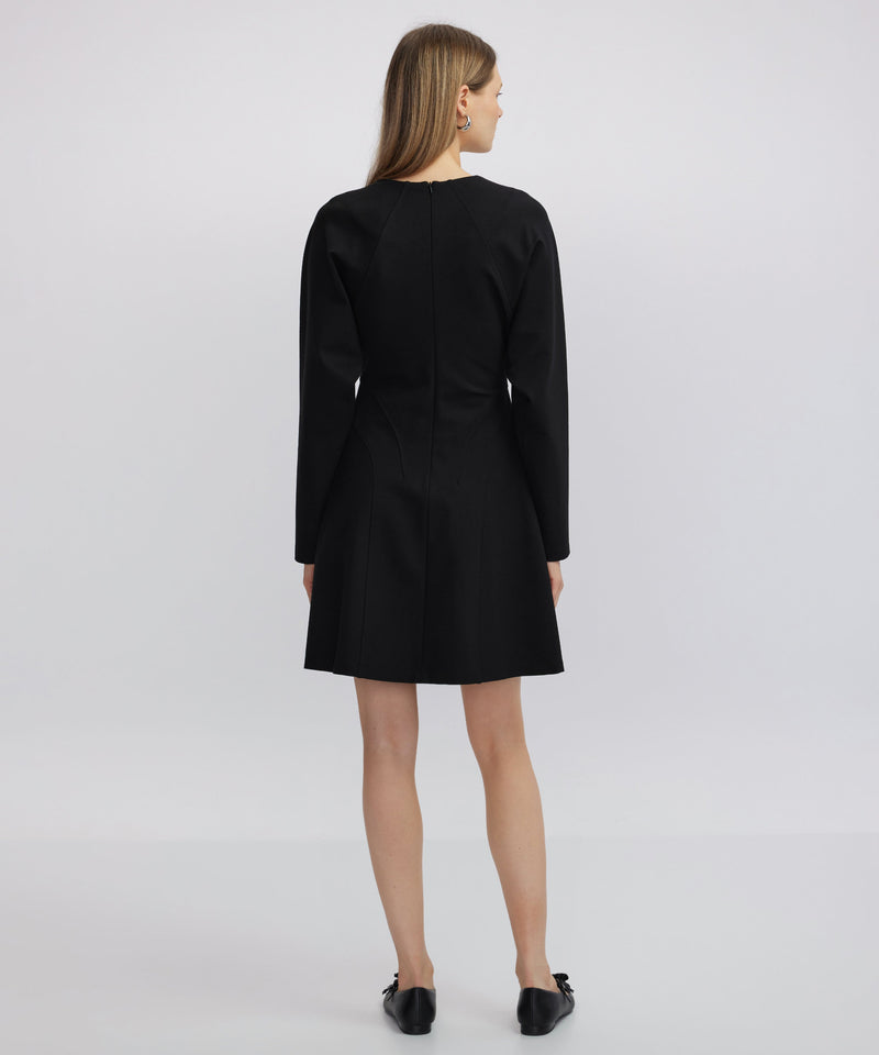 Ipekyol Raglan Sleeve Mini Dress Black