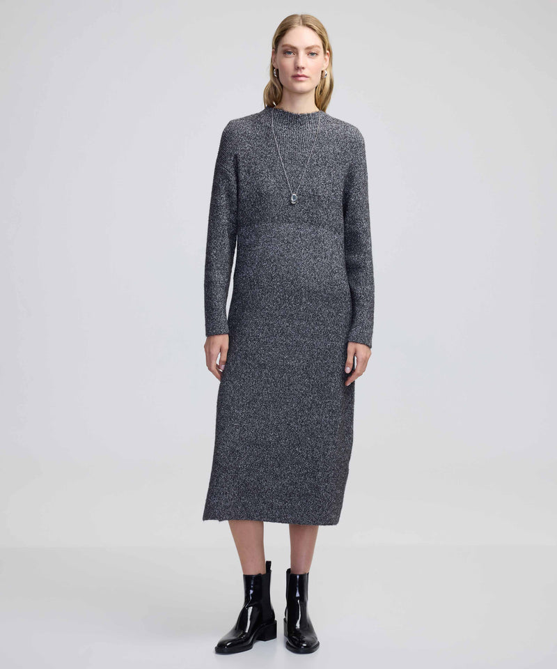 Ipekyol Belted Knit Dress Grey