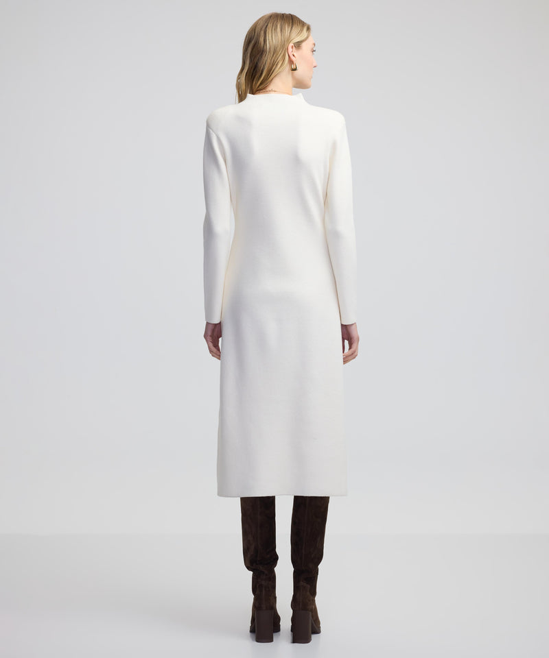 Ipekyol High Collar Knit Dress Ecru