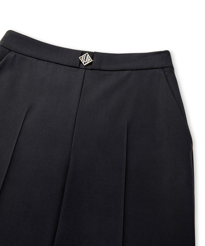 Ipekyol Monogram Detail Solid Trousers Black