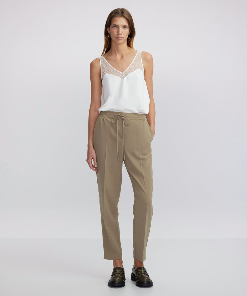 Ipekyol Drapey Fit Trousers Khaki