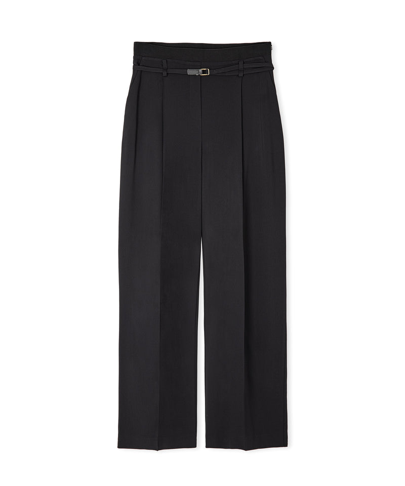 Ipekyol Knitwear Mix Wide Leg Fit Trousers Black