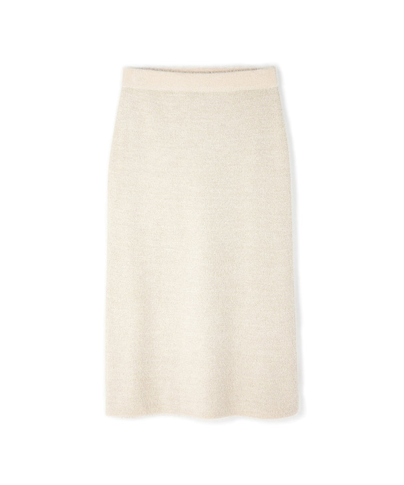 Ipekyol Midi Skirt With Shiny Threads Ecru