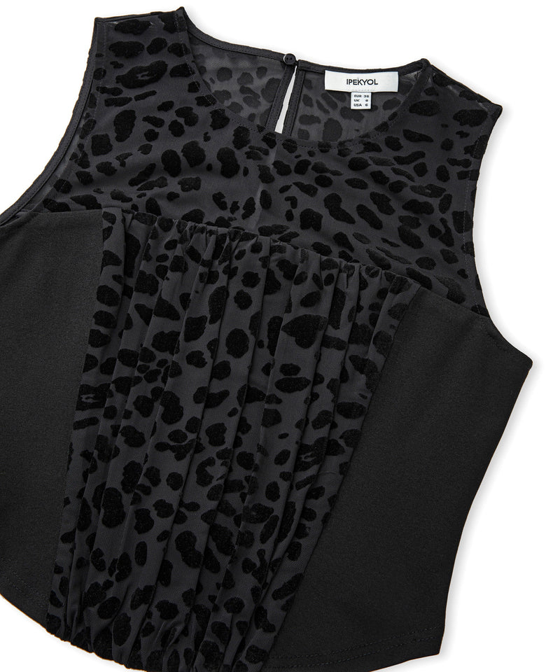 Ipekyol Leopard Pattern Blouse Black