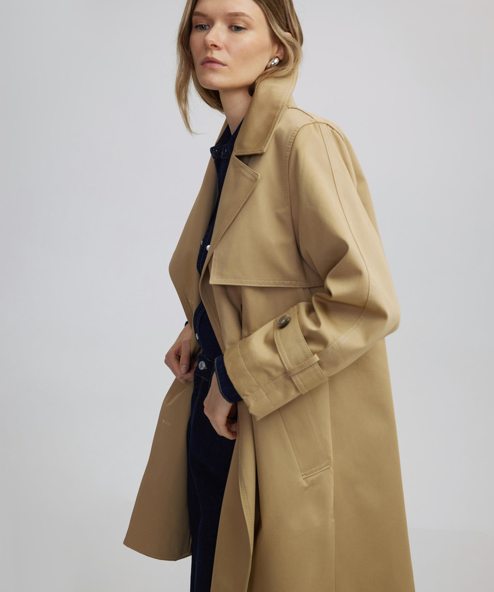 ジャケット・アウター YOKE REVERSIBLE TRENCH COAT SAGE GREEN YOKE 21AW REVERSIBLE TRENCH COAT SAGE GREEN style.8.13