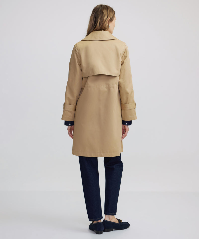 Ipekyol Buttoned Wide Collar Trench Coat Natural