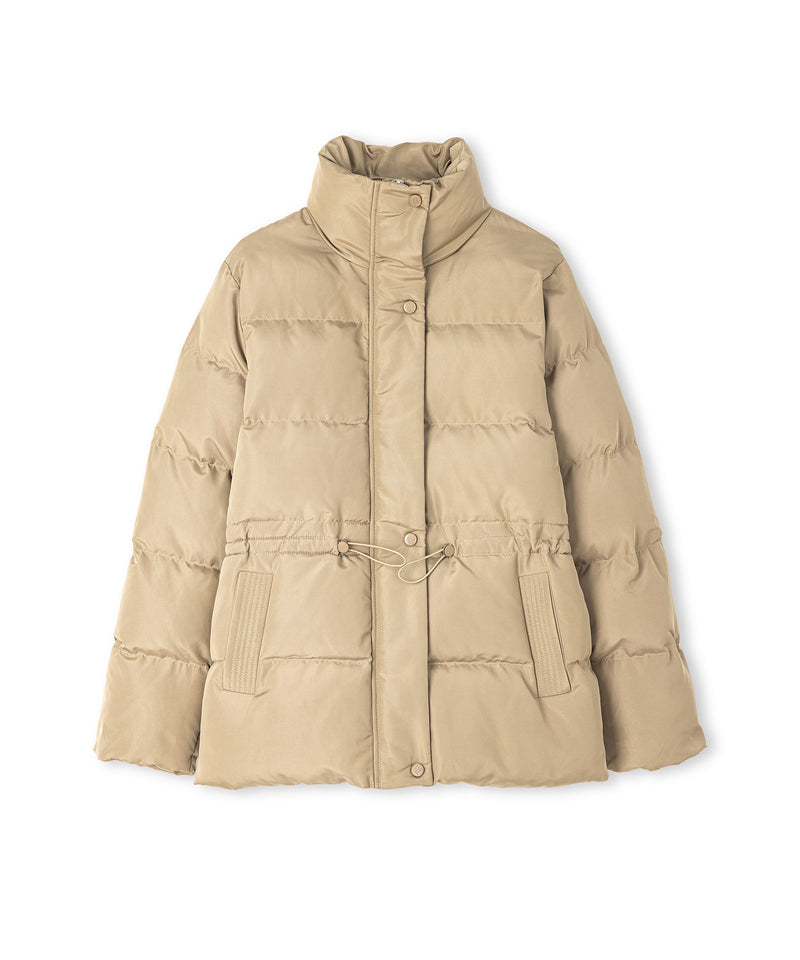 Ipekyol Adjustable Waist Puffer Jacket Natural