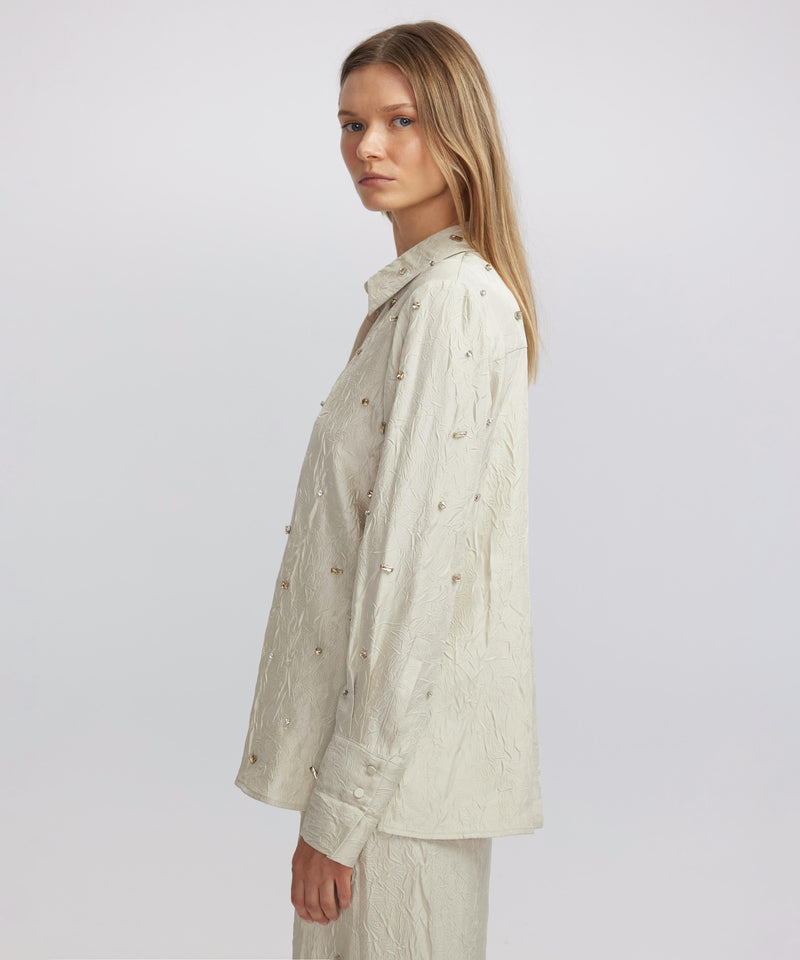 Ipekyol Textured And Embroidered Shirt Stone