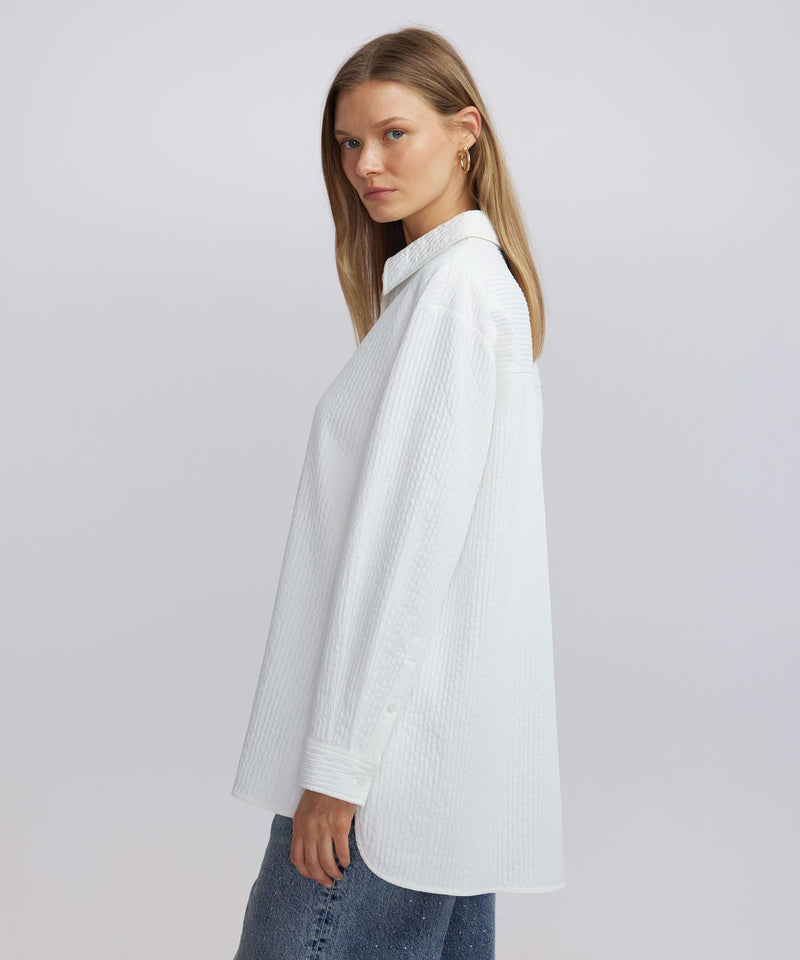 Ipekyol Textured Oversize Shirt Off White