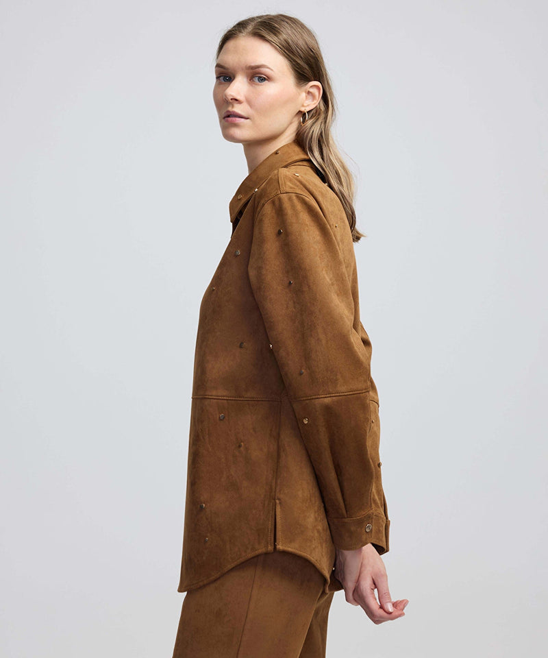 Ipekyol Suede Look Shirt Camel