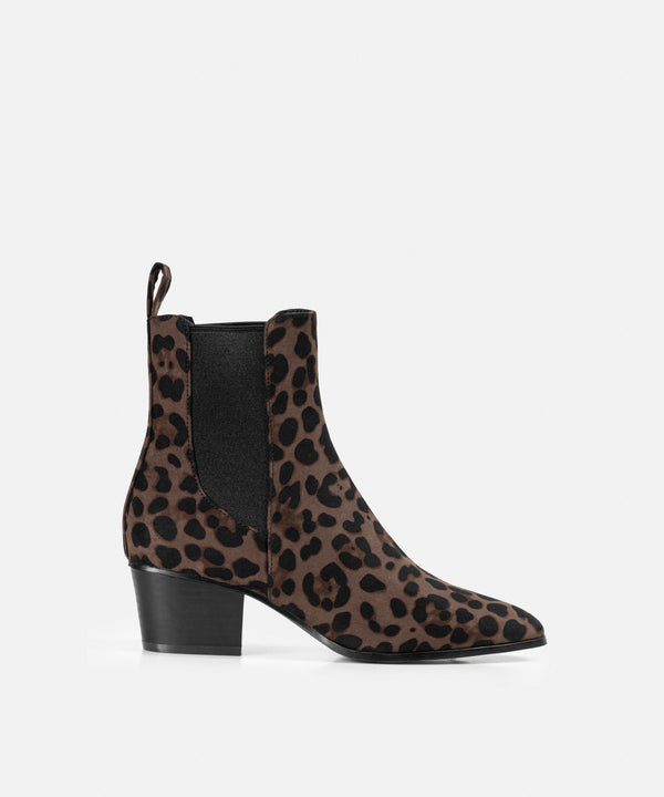 Ipekyol Leopard Pattern Boots Brown