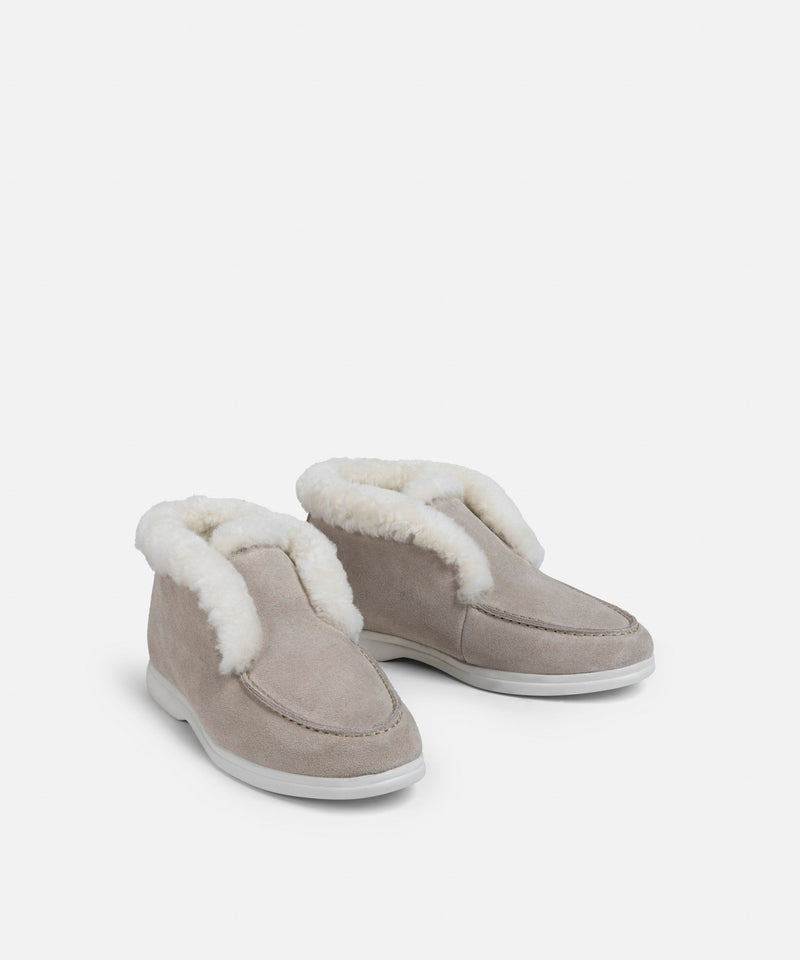 Ipekyol Faux Fur Trimmed Boots Mink