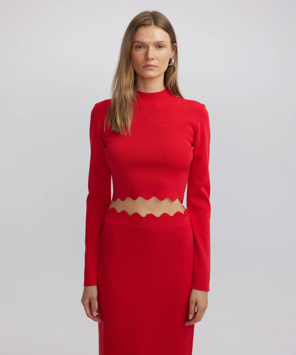 Ipekyol High Collar Knitwear Red