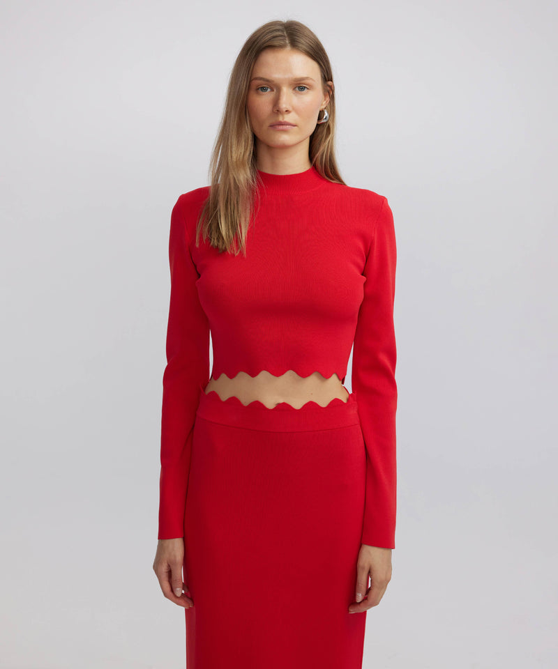 Ipekyol High Collar Knitwear Red