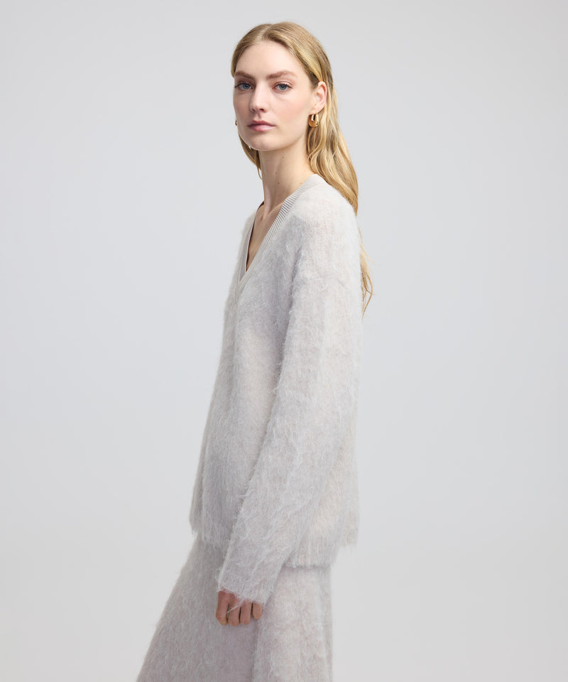 Ipekyol Rib Mix Plush Knitwear Off White