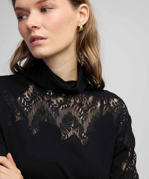 Ipekyol Lace Mix Knitwear Black