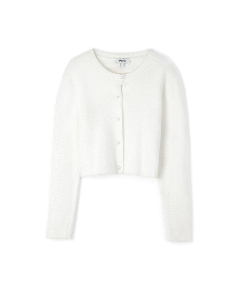 Ipekyol Faux Pearl Plush Knitwear Off White