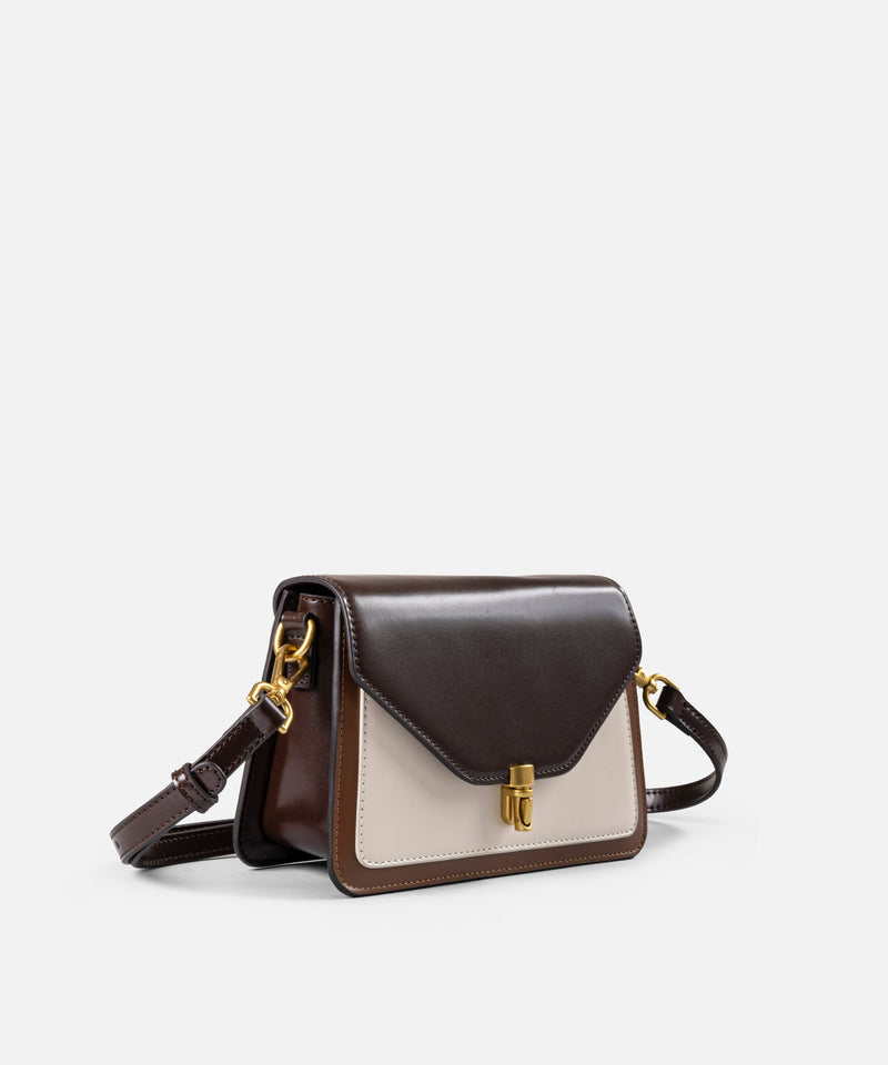 Ipekyol Colorblock Bag With Metal Buckle Brown