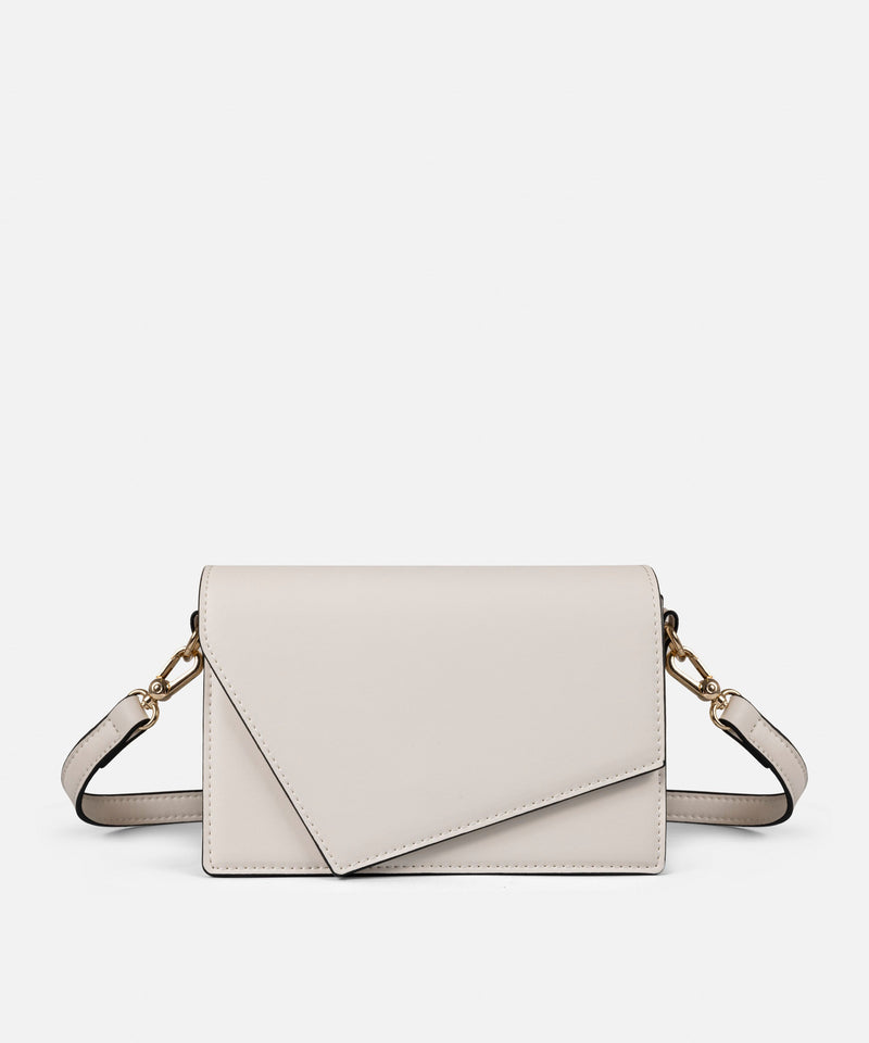 Ipekyol Asymmetrical Flap Bag Ecru