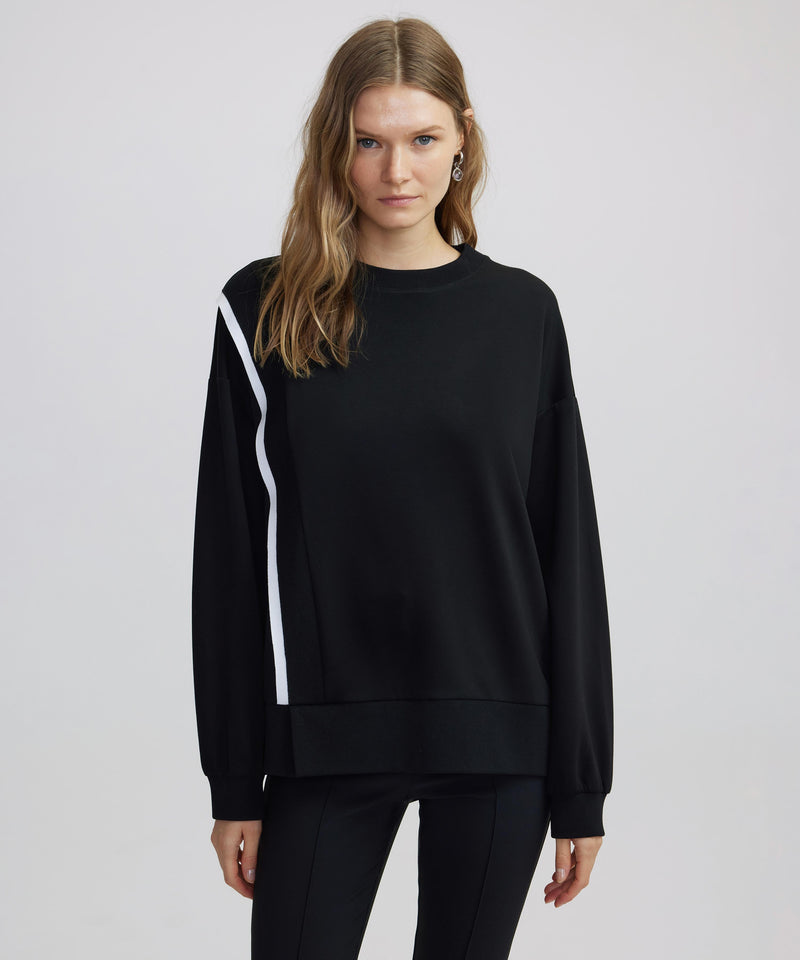 Ipekyol Contrast Stripe Sweatshirt Black