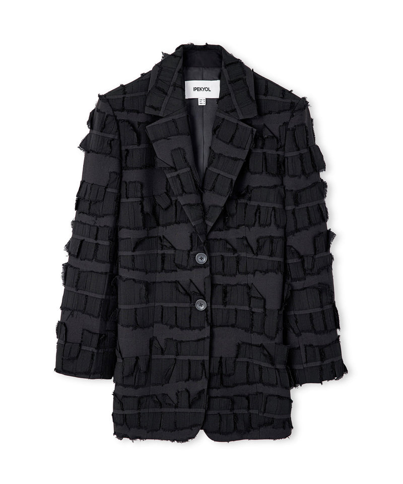 Ipekyol Applique Oversize Blazer Black