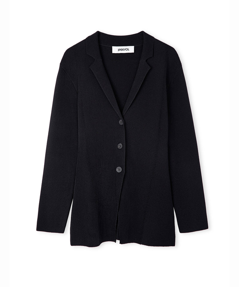 Ipekyol Buttoned Knit Blazer Black