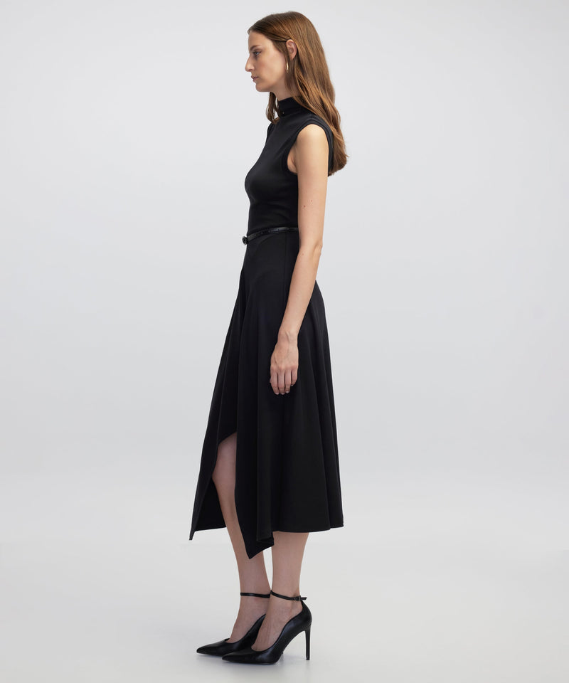 Ipekyol Belted Asymmetric Dress Black