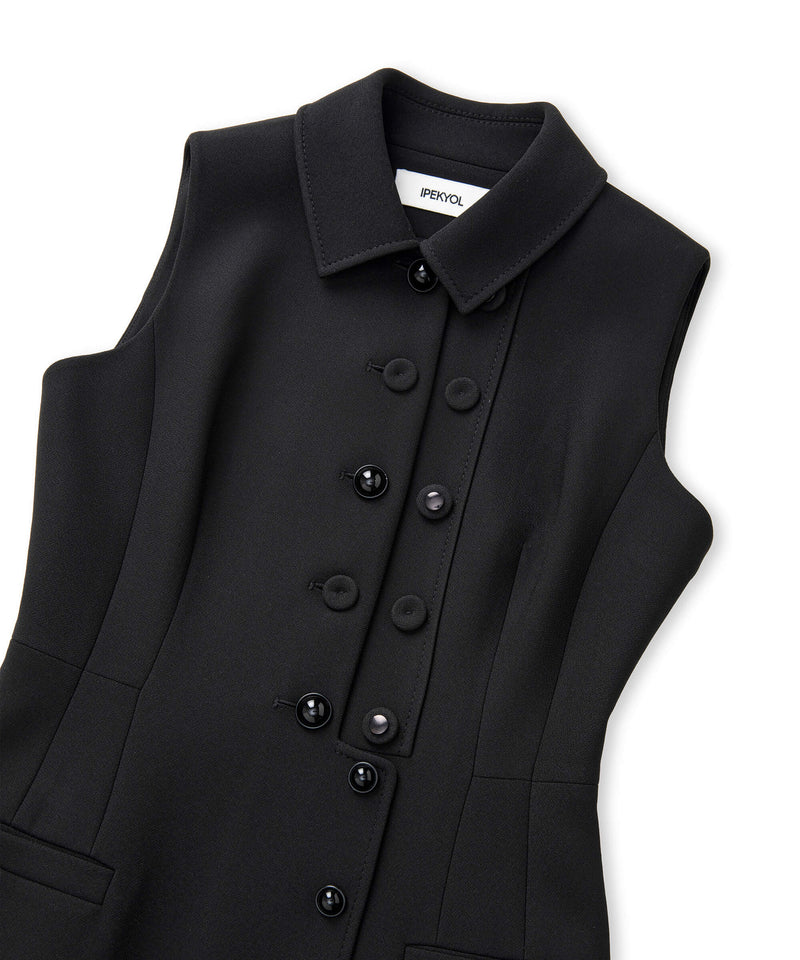 Ipekyol Asymmetric Midi Dress Black