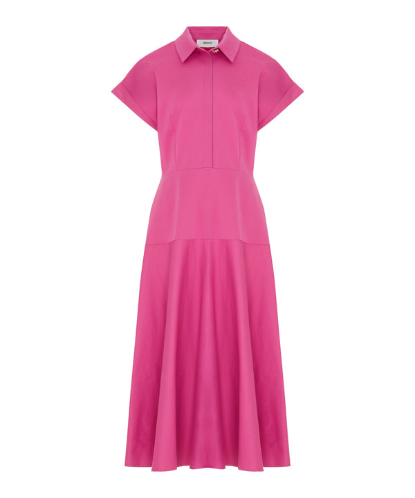 Ipekyol Buttoned A-Line Shirt Dress Fuchsia
