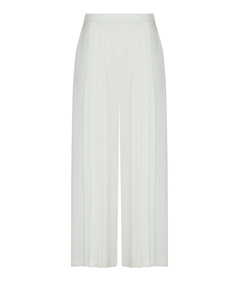 Ipekyol Pleated Wide-Leg Trousers Ecru