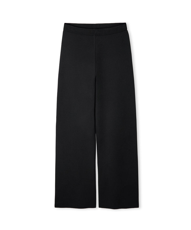 Ipekyol Wide-Leg Knit Trousers Black