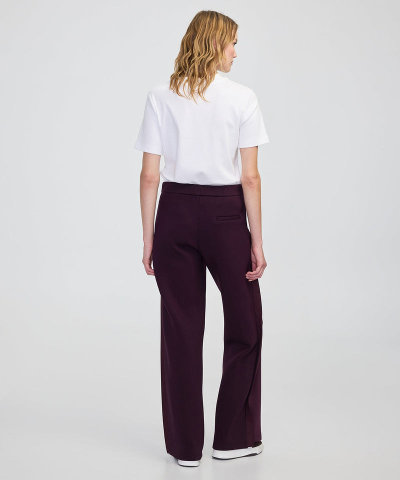 Ipekyol Color-Block Wide-Leg Trousers Bordoux