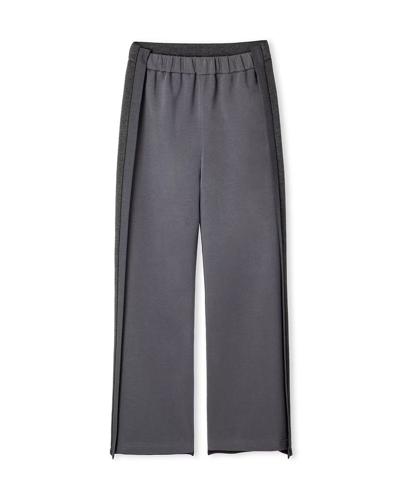 Ipekyol Color-Block Wide-Leg Trousers Anthracite