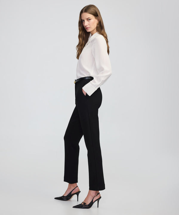 Ipekyol Elastic-Back Cigarette Trousers Black