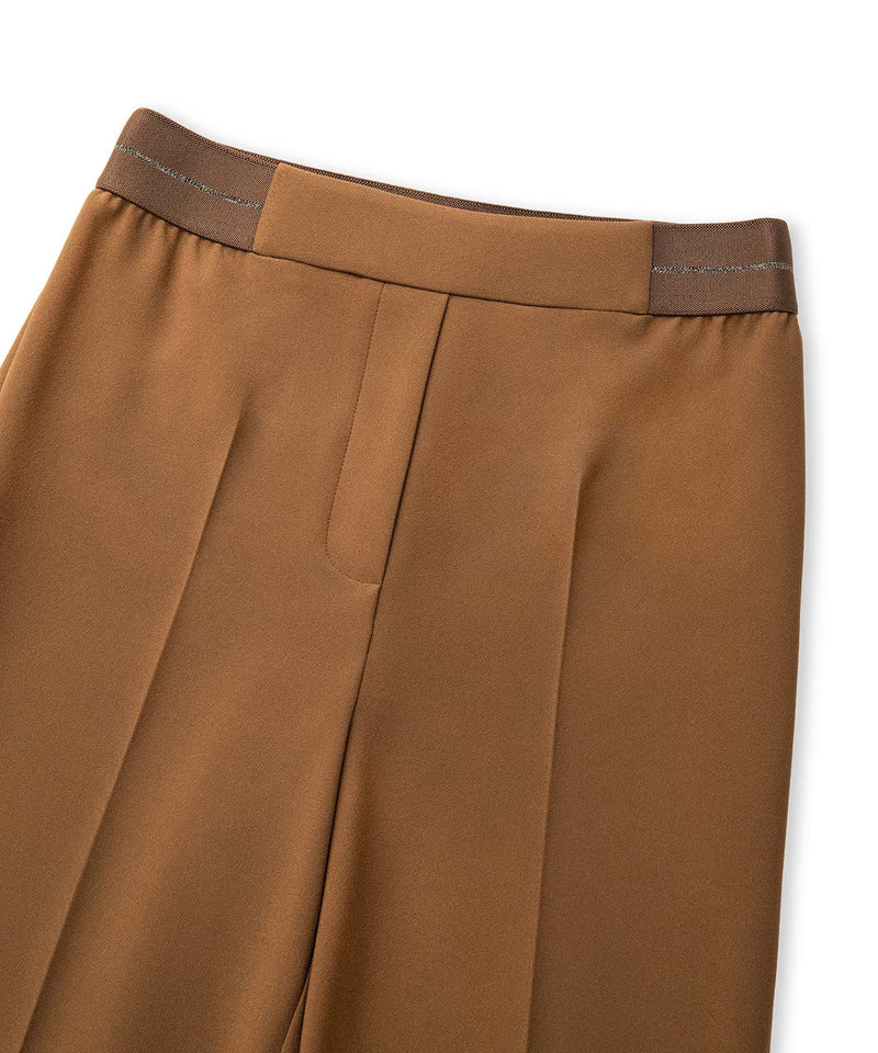 Ipekyol Metallic Stripe Skinny Trousers Camel