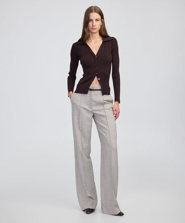 Ipekyol Belted Wide-Leg Trousers Light Beige