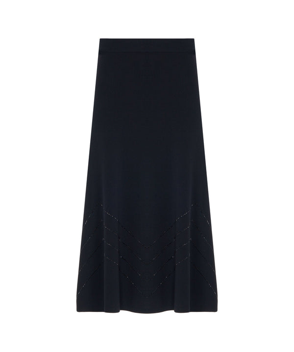 Ipekyol Rhinestone Knit Skirt Black