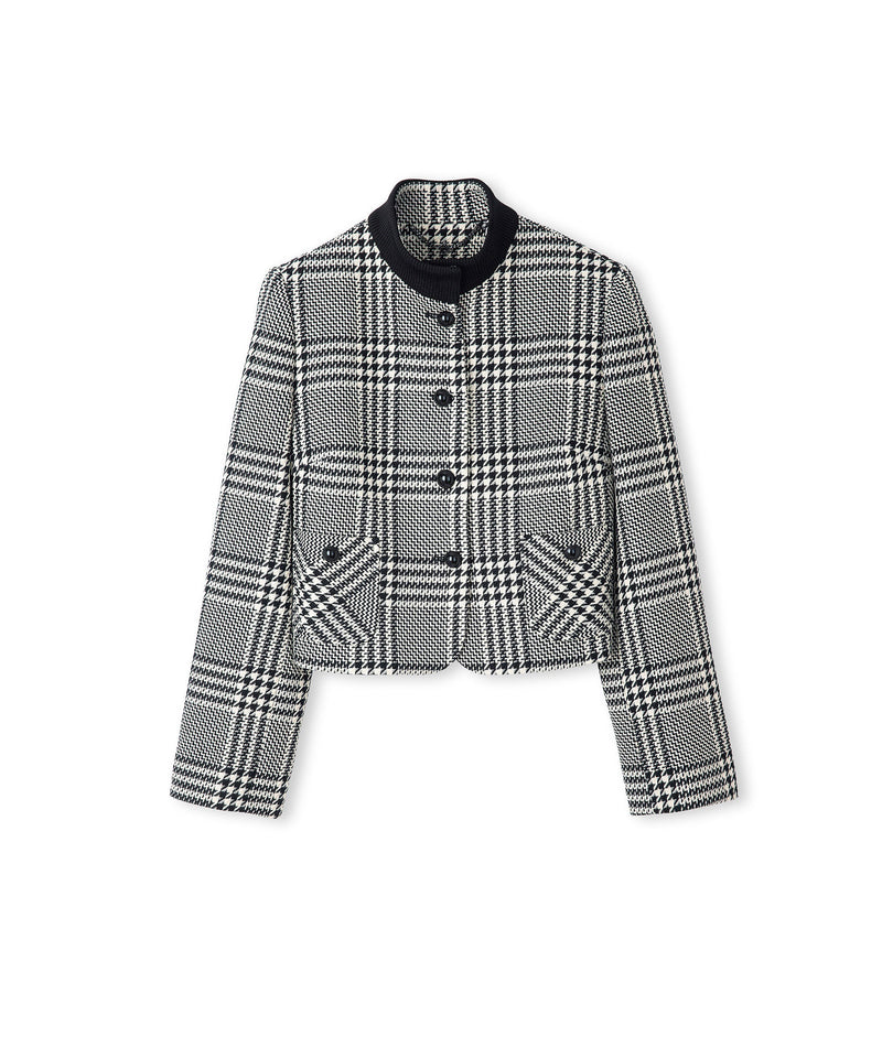 Ipekyol Checked Jacket Black