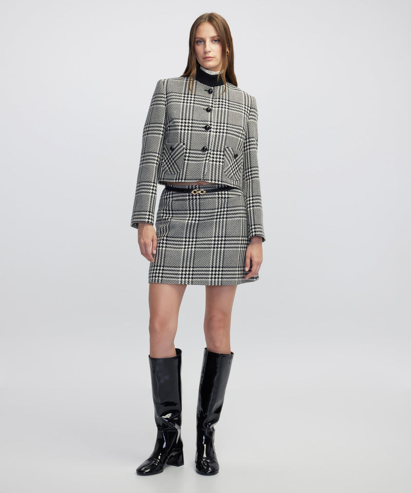 Ipekyol Checked Jacket Black