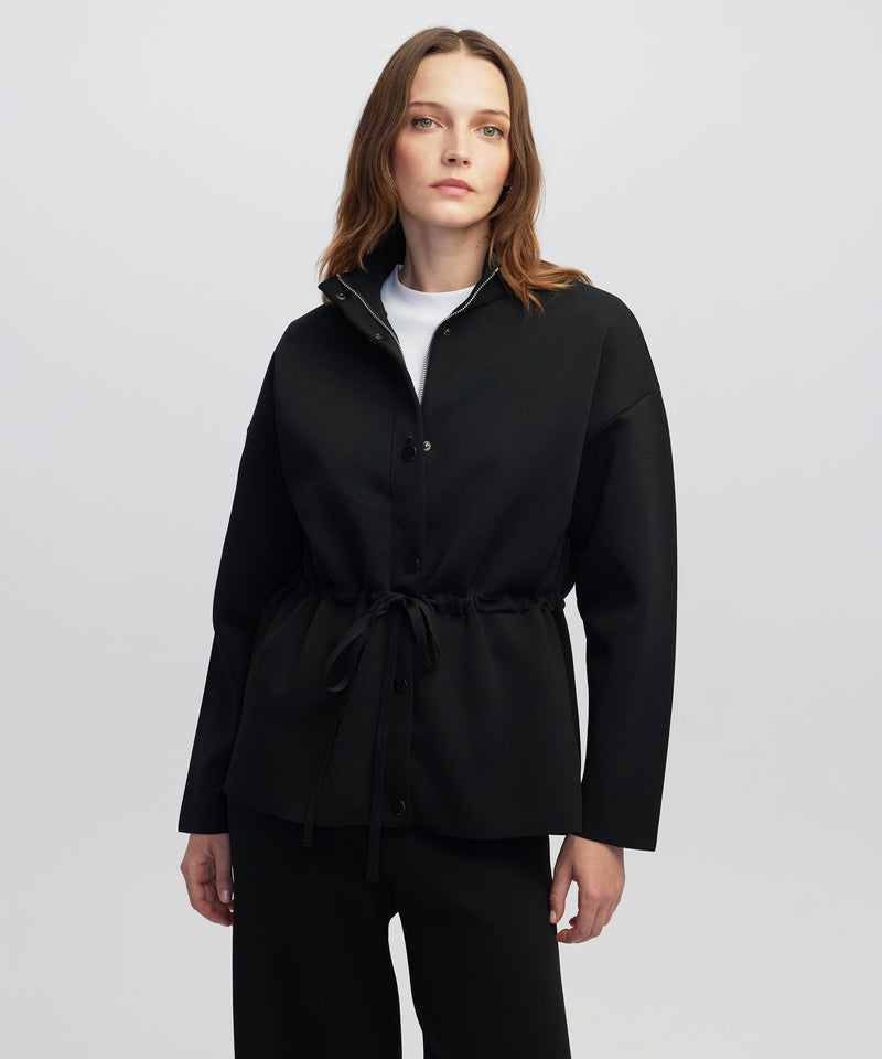 Ipekyol Adjustable Waist Knit Jacket Black